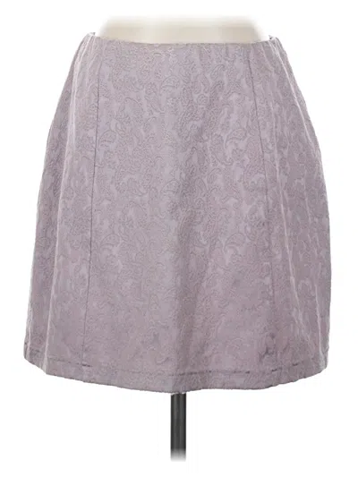 Pre-owned Express Casual Skirt In Gray