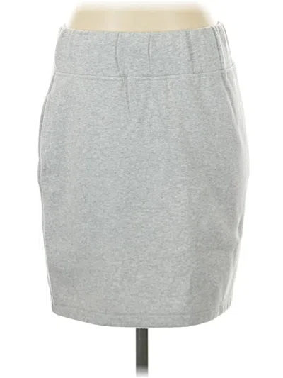 Express Casual Skirt In Gray