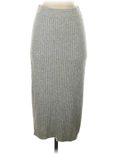 Pre-owned Express Casual Skirt In Gray