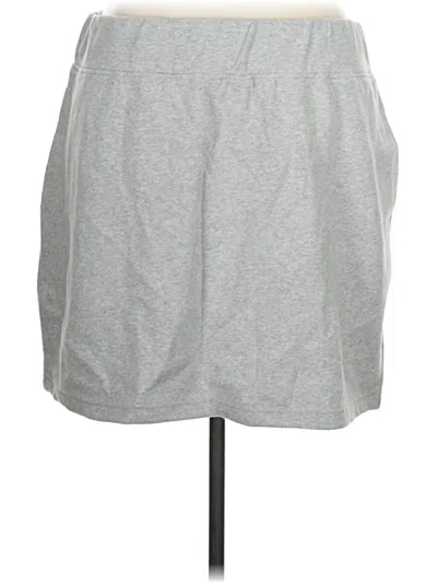 Express Casual Skirt In Gray
