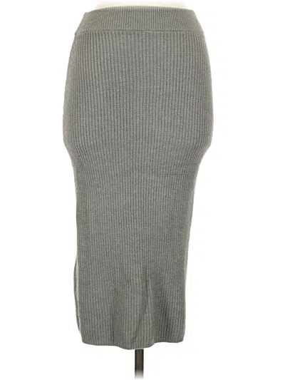Pre-owned Express Casual Skirt In Gray