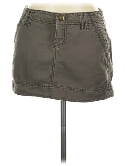 Pre-owned Express Casual Skirt In Gray