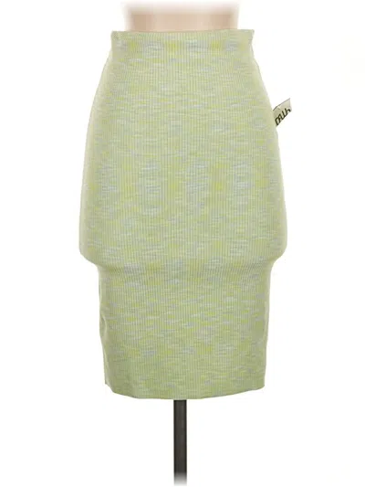 Pre-owned Express Casual Skirt In Green