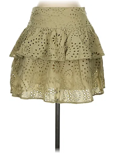 Pre-owned Express Casual Skirt In Green