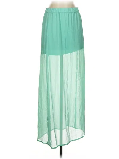 Pre-owned Express Casual Skirt In Green