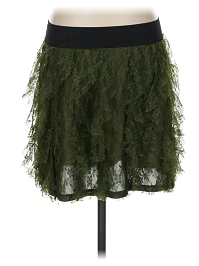 Pre-owned Express Casual Skirt In Green