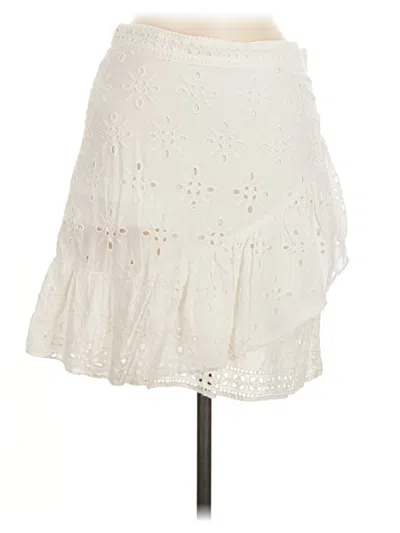 Pre-owned Express Casual Skirt In Ivory