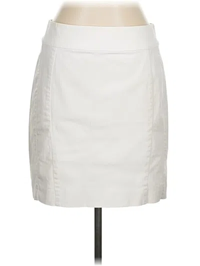 Pre-owned Express Casual Skirt In Ivory