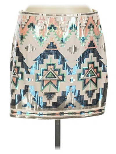 Pre-owned Express Casual Skirt In Ivory