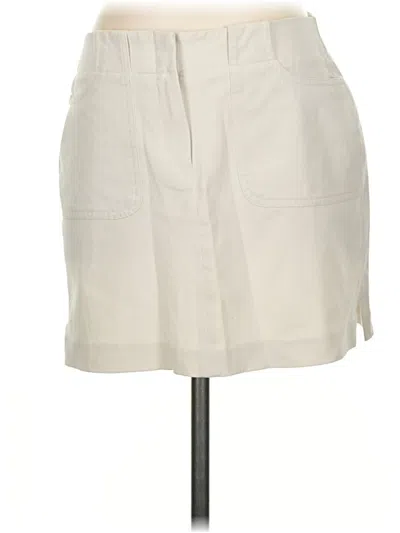 Pre-owned Express Casual Skirt In Ivory