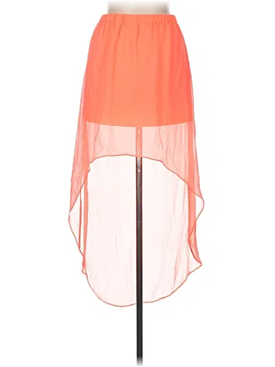 Pre-owned Express Casual Skirt In Orange
