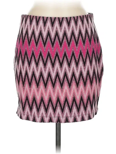Pre-owned Express Casual Skirt In Pink