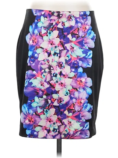 Pre-owned Express Casual Skirt In Purple