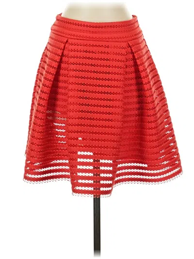 Express Casual Skirt In Red