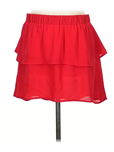 Pre-owned Express Casual Skirt In Red