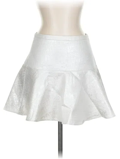 Pre-owned Express Casual Skirt In Silver