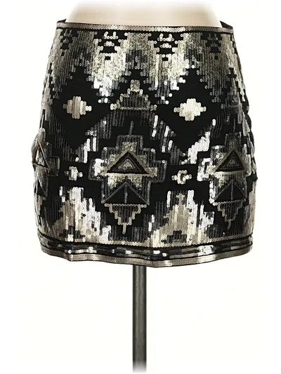 Pre-owned Express Casual Skirt In Silver