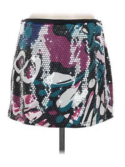 Pre-owned Express Casual Skirt In Silver