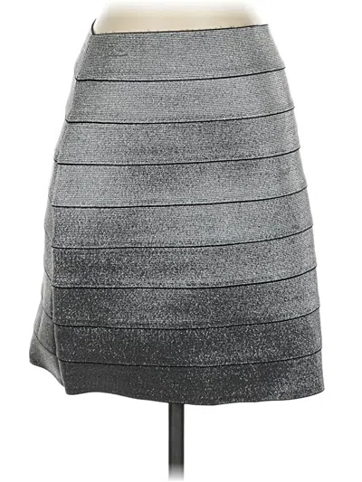 Pre-owned Express Casual Skirt In Silver