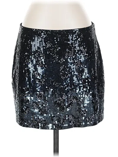 Pre-owned Express Casual Skirt In Silver