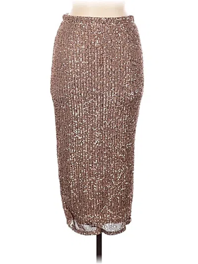 Pre-owned Express Casual Skirt In Silver