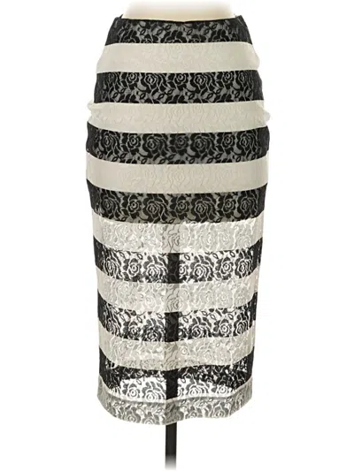 Pre-owned Express Casual Skirt In Silver