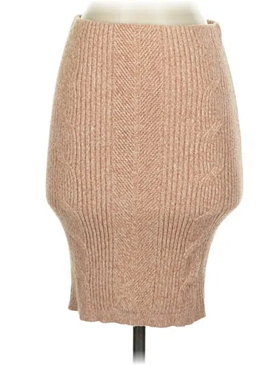 Pre-owned Express Casual Skirt In Tan