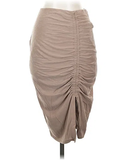 Pre-owned Express Casual Skirt In Tan