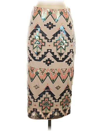 Pre-owned Express Casual Skirt In Tan