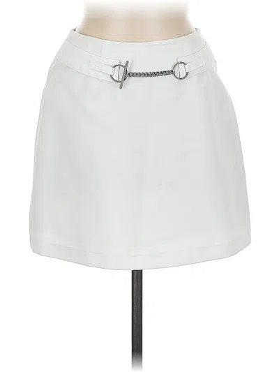 Pre-owned Express Casual Skirt In White