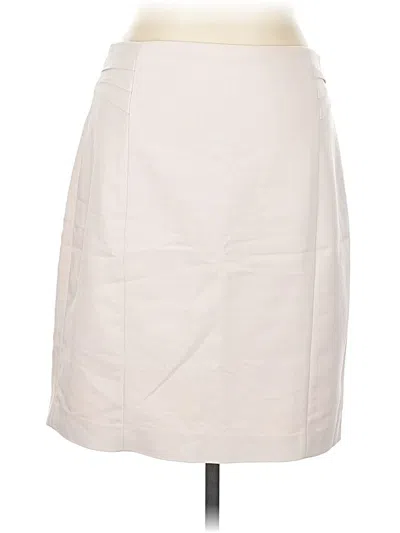 Pre-owned Express Casual Skirt In White