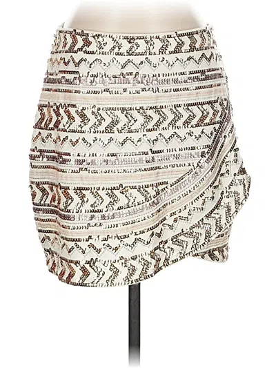 Pre-owned Express Casual Skirt In White