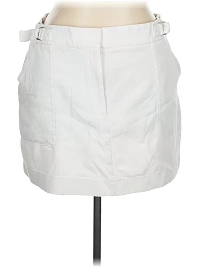 Pre-owned Express Casual Skirt In White