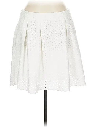 Pre-owned Express Casual Skirt In White