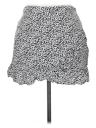 Pre-owned Express Casual Skirt In White