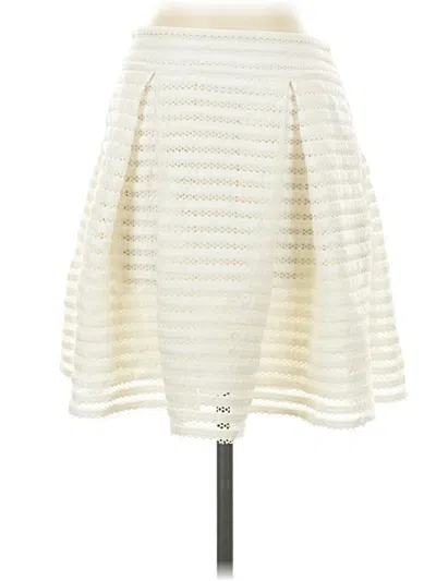 Pre-owned Express Casual Skirt In White
