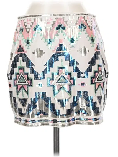 Pre-owned Express Casual Skirt In White