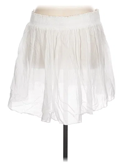 Pre-owned Express Casual Skirt In White