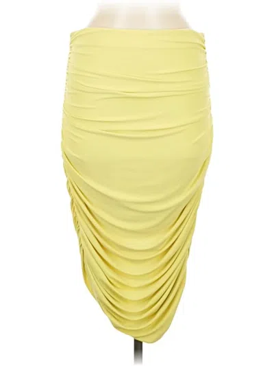 Pre-owned Express Casual Skirt In Yellow