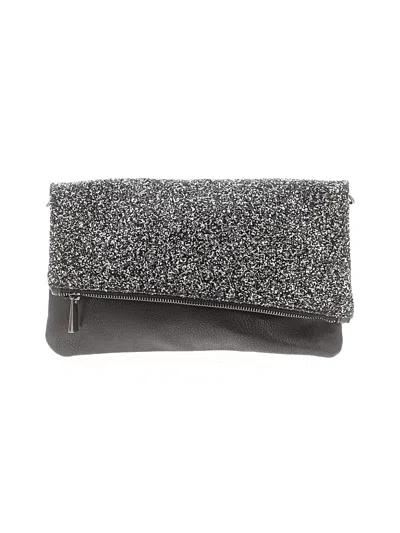 Pre-owned Express Clutch In Silver