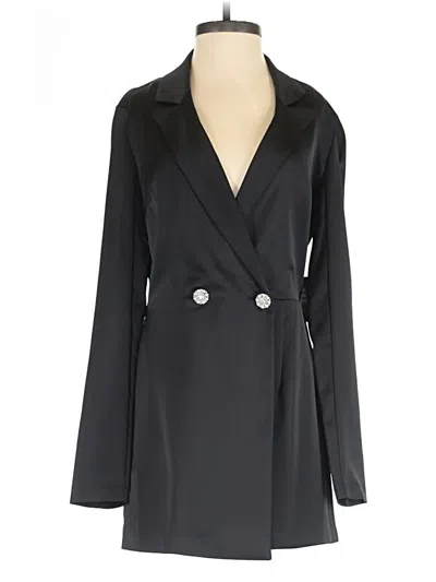 Pre-owned Express Coat In Black
