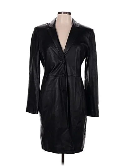 Pre-owned Express Coat In Black