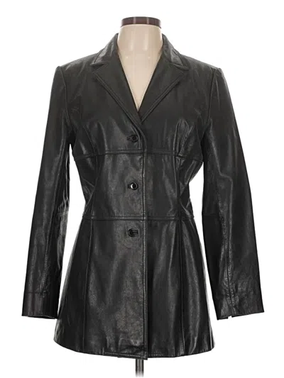 Pre-owned Express Coat In Black