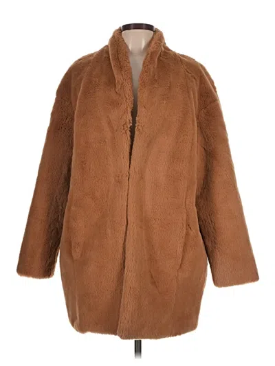 Pre-owned Express Coat In Brown