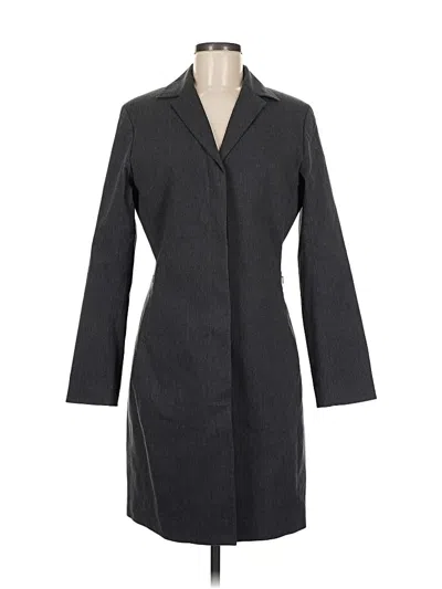 Pre-owned Express Coat In Gray