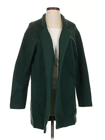 Pre-owned Express Coat In Green