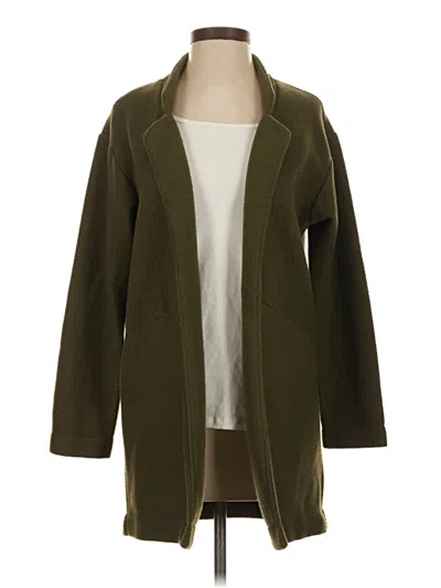 Pre-owned Express Coat In Green