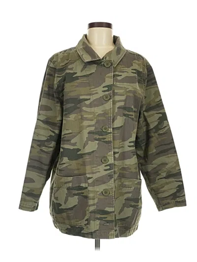 Pre-owned Express Coat In Green