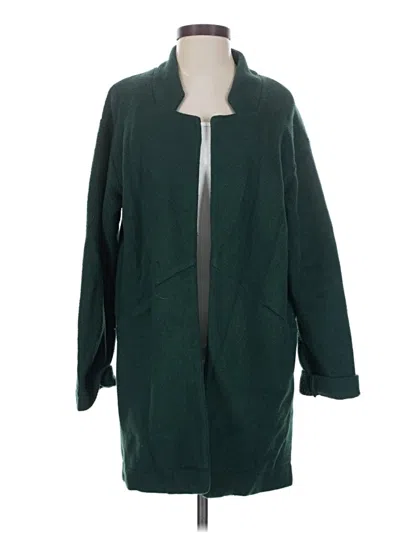 Pre-owned Express Coat In Green