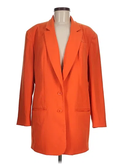 Pre-owned Express Coat In Orange